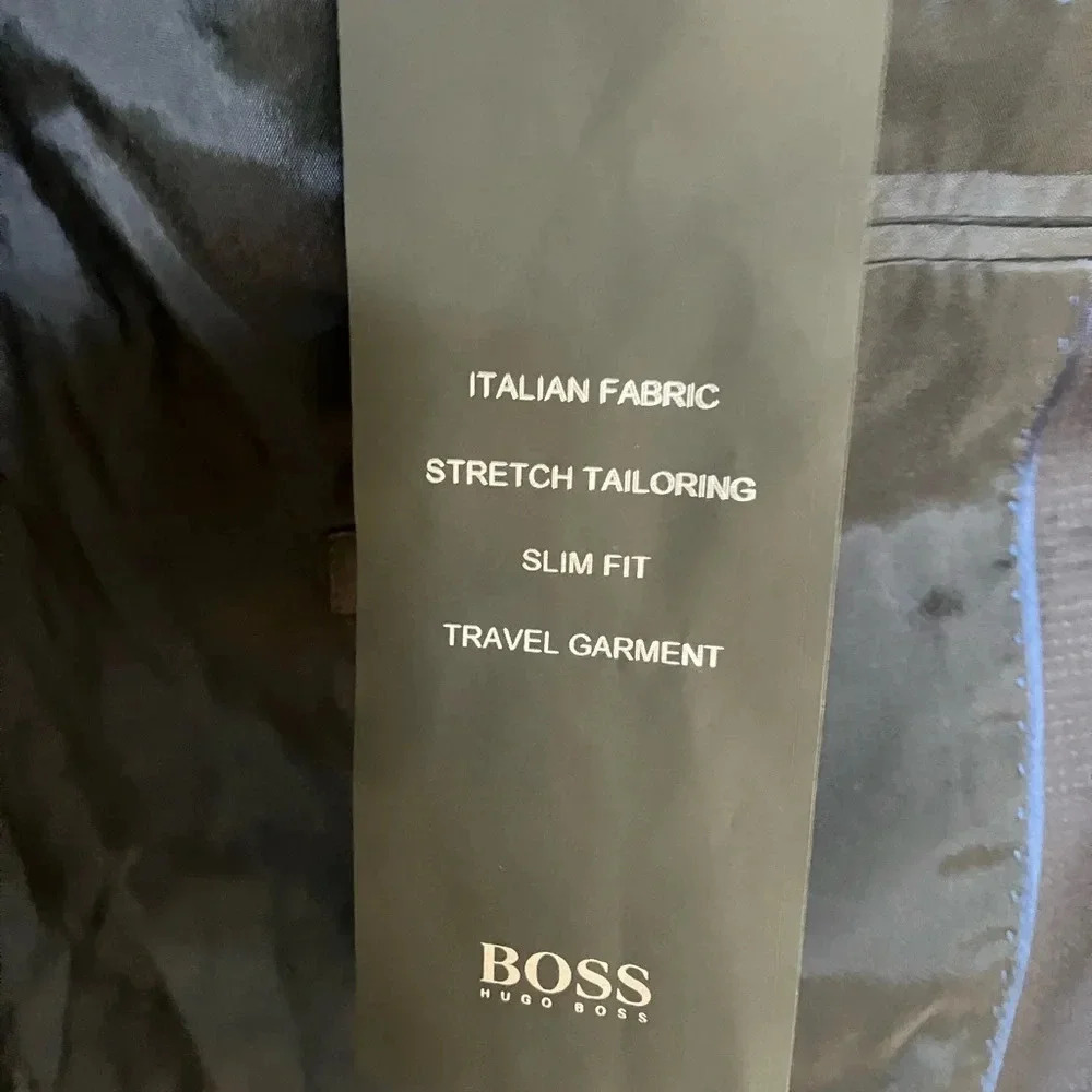 NWT Hugo Boss Virgin Wool Navy Slim Fit Herrel / Grace Travel Suit Jacket - Picture 5 of 10